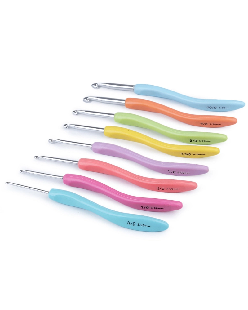 Set croșete cu mâner ergonomic - 1 set | Mimib