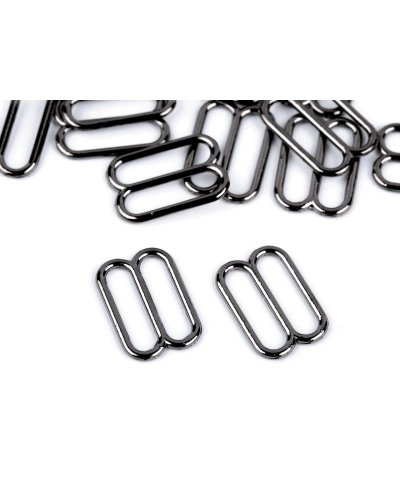 Posunovač na bielizeň / motýlika šírka 12 mm kovový - 20 ks | Mimib