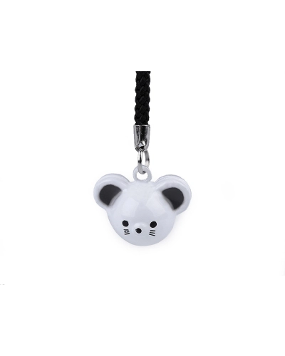 Prívesok na kľúče rolnička tučniak, panda, smajlík, myš, opica - 1 ks | Mimib
