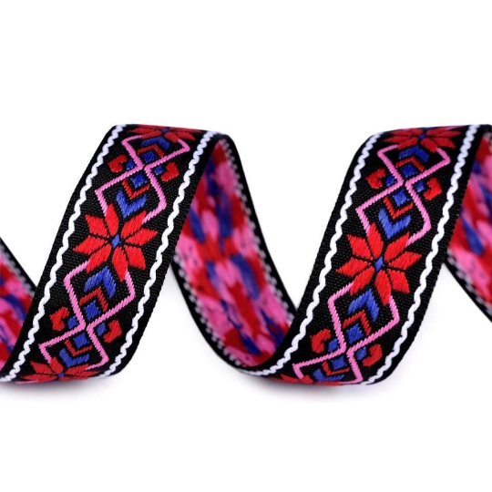 Prámik / vzorovka indiánsky motív šírka  24 mm - 10 m | Mimib