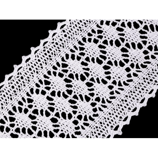 Bavlnená čipka / vsadka paličkovaná šírka 10 cm - 13.5 m | Mimib