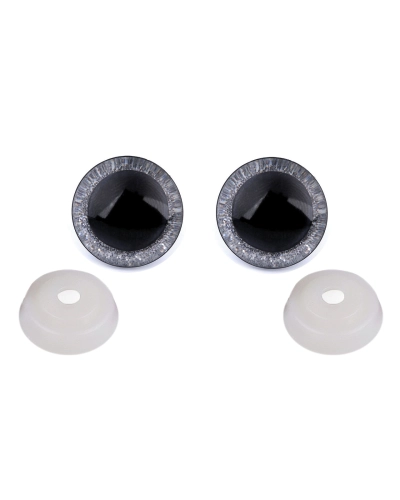 Oči glitrové s poistkou Ø20 mm - 4 sada | Mimib
