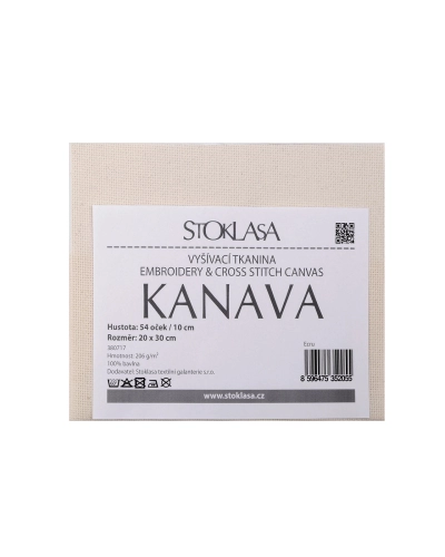Vyšívacia tkanina Kanava 20x30 cm 54 očiek - 1 ks | Mimib