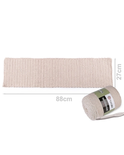 Pletacia priadza Twisted Macrame 500 g rozčesávacia - 1 ks | Mimib