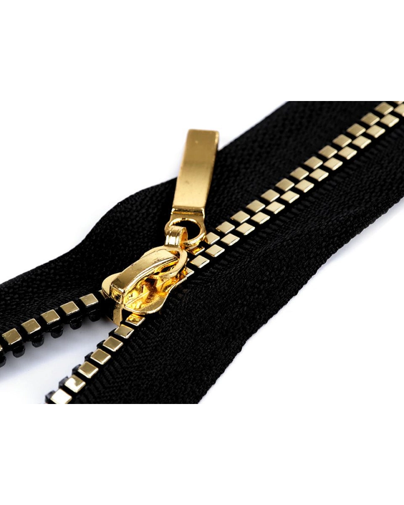 Kostený zips No 5 dĺžka 40 cm štvorcové zuby - 1 ks | Mimib