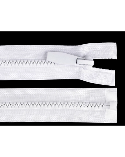 Kostený zips No 5 dĺžka 70 cm okrúhle zúbky, s ozdobným bežcom - 1 ks | Mimib