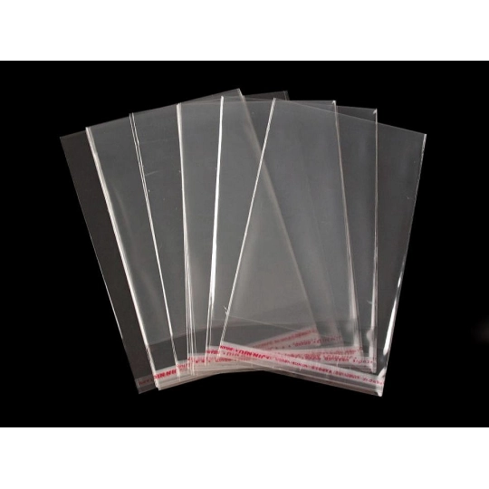 PP vrecko s lepiacou lištou 8x12 cm - 100 ks | Mimib
