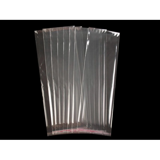 PP vrecko s lepiacou lištou 13x38 cm - 100 ks | Mimib