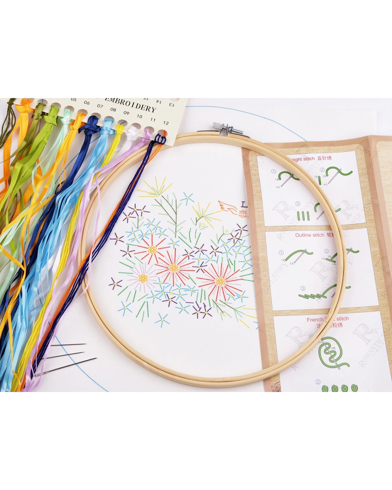 Set pentru brodat cu model imprimat - 1 set | Mimib