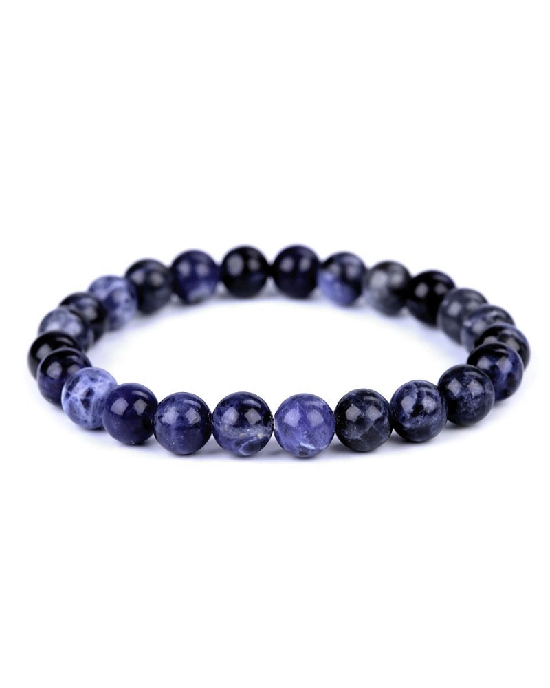 Brăţară cu mărgele minerale sodalit - 1 buc. | Mimib