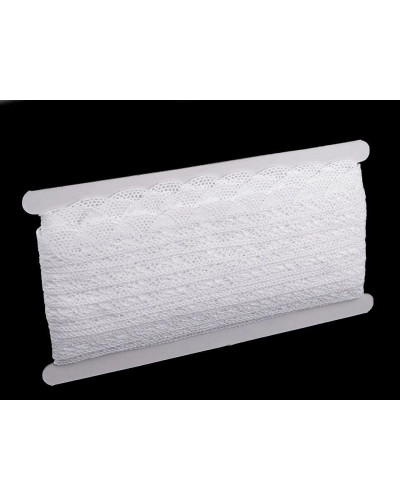 Dantelă bumbac croşetată, lățime 22 mm - 22.5 m | Mimib