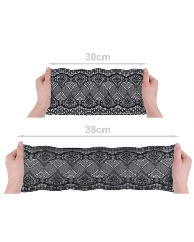 Dantelă elastică, lățime 18 cm - 1 m | Mimib