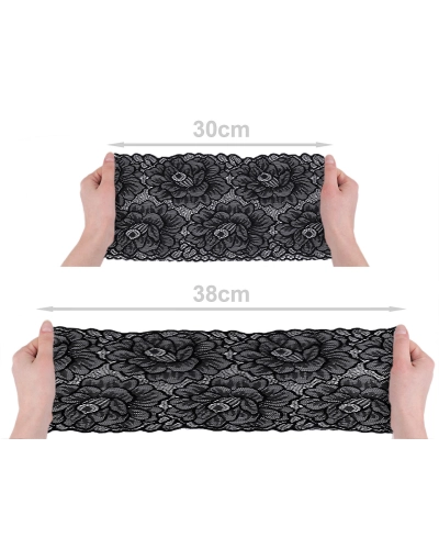 Dantelă elastică, lățime 15,5 cm - 1 m | Mimib