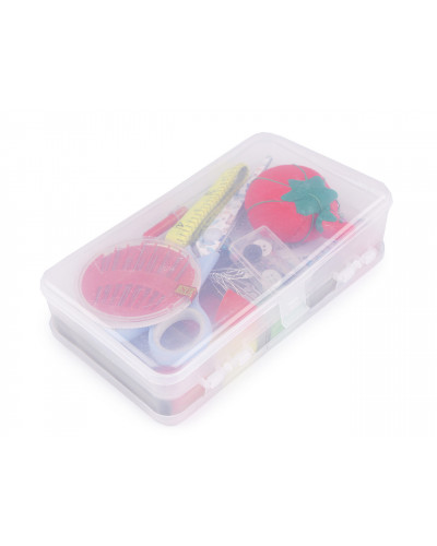 Set de cusut în cutie plastic cu organizator | Mimib