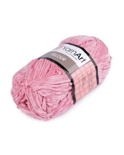 Fir de tricotat plușat Velour, 100 g - 1 buc.