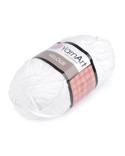 Fir de tricotat plușat Velour, 100 g - 1 buc. | Mimib