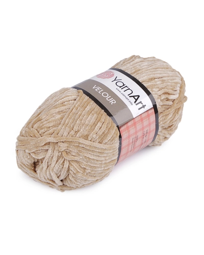 Fir de tricotat plușat Velour, 100 g - 1 buc. | Mimib