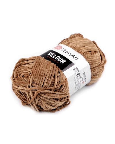 Fir de tricotat plușat Velour, 100 g - 1 buc. | Mimib
