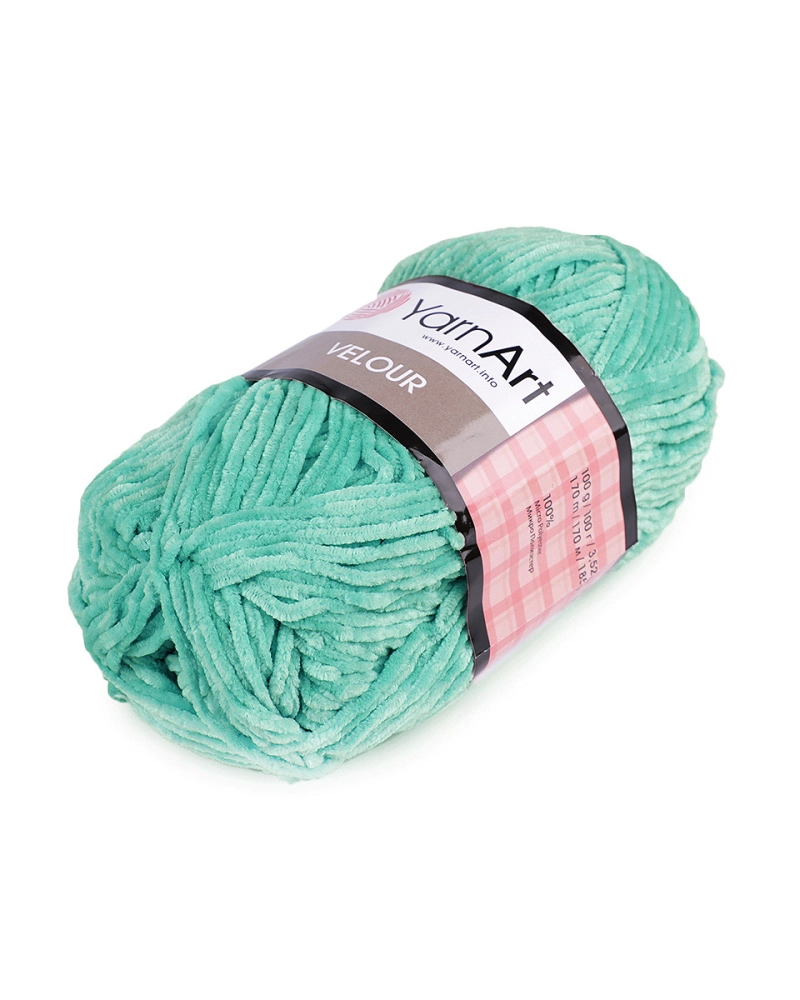 Fir de tricotat plușat Velour, 100 g - 1 buc. | Mimib