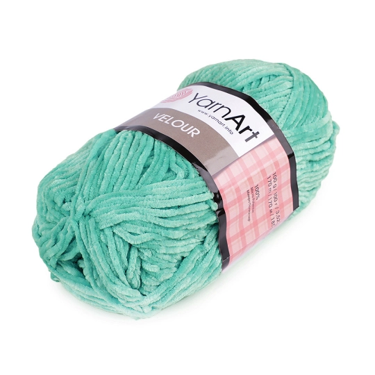 Fir de tricotat plușat Velour, 100 g - 1 buc. | Mimib
