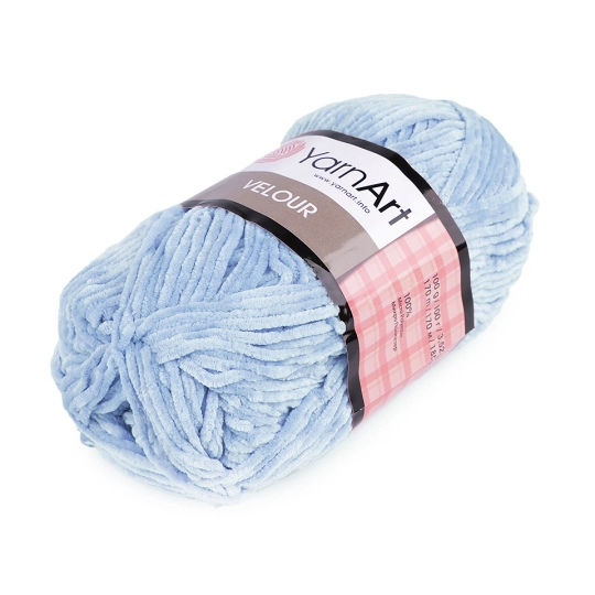 Fir de tricotat plușat Velour, 100 g - 1 buc. | Mimib
