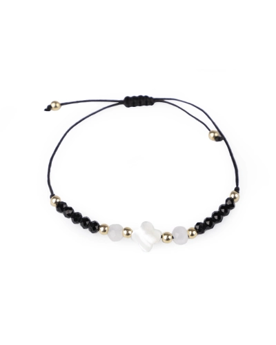 Brățară Shamballa cu mărgele din sticlă - 1 buc. | Mimib