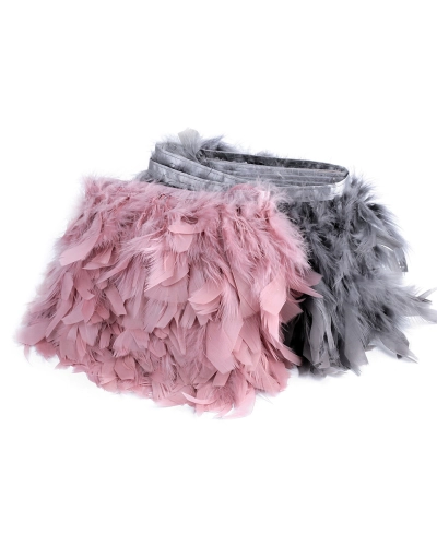 Bandă din pene de curcă 5-9 cm - 1 m | Mimib