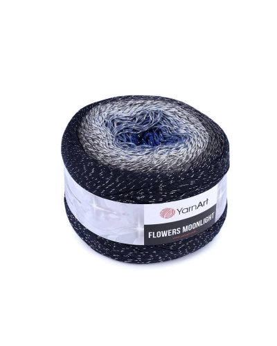 Fir de tricotat Flowers Moonlight cu lurex, 260 g - 1 buc. | Mimib