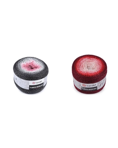Fir de tricotat Flowers Moonlight cu lurex, 260 g - 1 buc. | Mimib