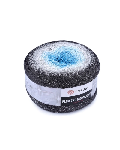Fir de tricotat Flowers Moonlight cu lurex, 260 g - 1 buc. | Mimib