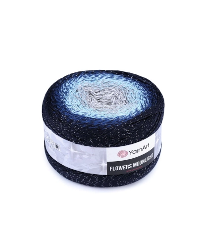 Fir de tricotat Flowers Moonlight cu lurex, 260 g - 1 buc. | Mimib