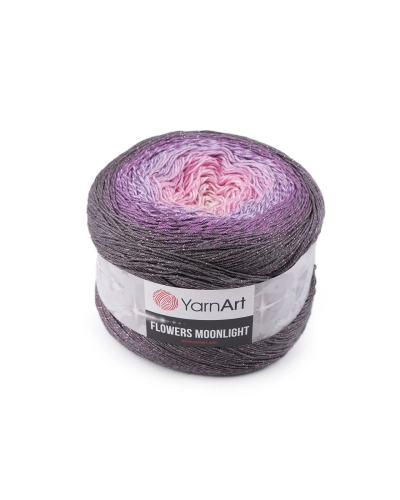 Fir de tricotat Flowers Moonlight cu lurex, 260 g - 1 buc. | Mimib