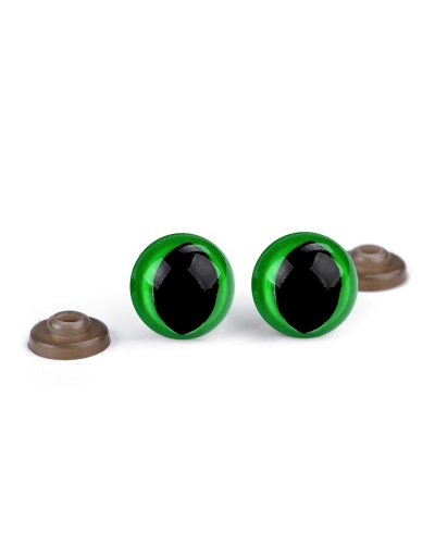 Ochi de pisică pentru jucării cu dispozitiv de siguranță, Ø14 mm - 10 set | Mimib