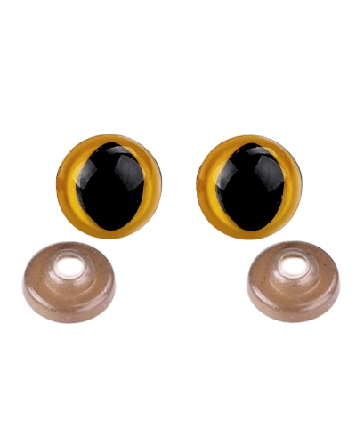 Ochi de pisică pentru jucării cu dispozitiv de siguranță, Ø14 mm - 10 set | Mimib