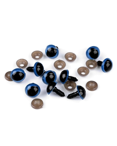 Ochi de pisică pentru jucării cu dispozitiv de siguranță, Ø14 mm - 10 set | Mimib
