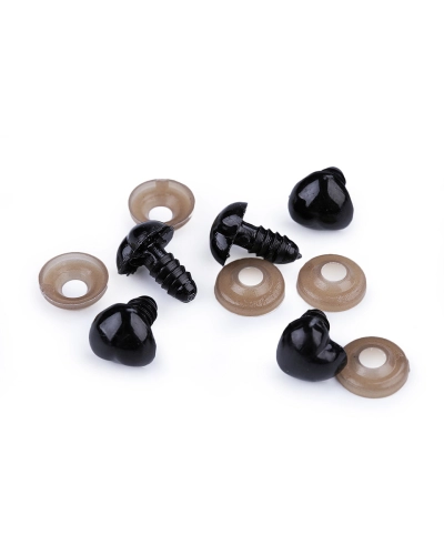 Nas pentru jucării cu dispozitiv de siguranță, 12x13 mm - 5 set | Mimib