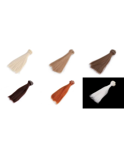 Păr / Perucă pentru păpuși, 15 cm - 1 buc. | Mimib