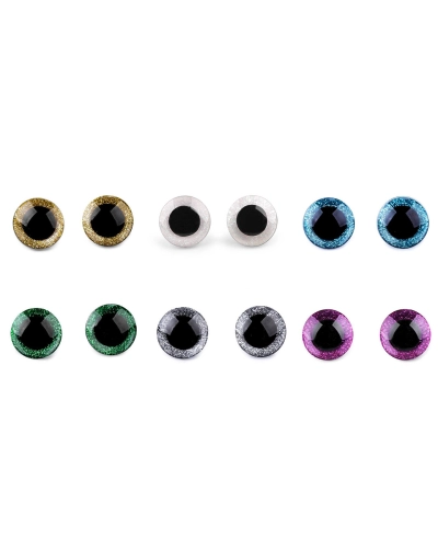 Ochi pentru jucării cu dispozitiv de siguranță, Ø25 mm - 4 set | Mimib