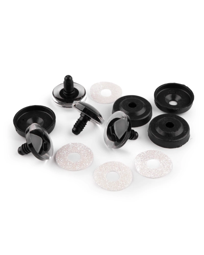 Ochi pentru jucării cu dispozitiv de siguranță, Ø25 mm - 4 set | Mimib