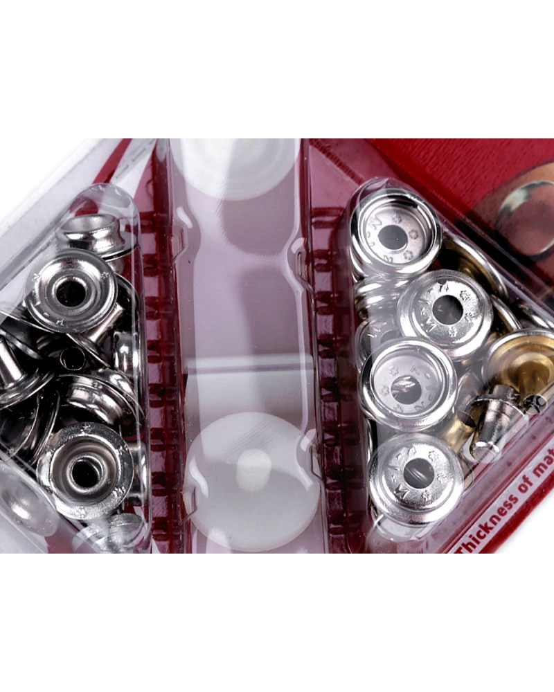 Capse metalice cu aplicator, Ø15 mm - 10 card | Mimib