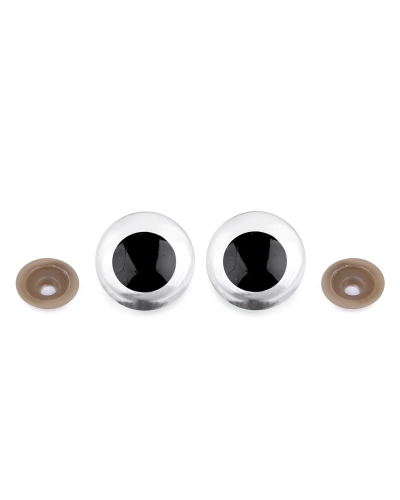 Ochi pentru jucării cu dispozitiv de siguranță, Ø30 mm - 4 set | Mimib