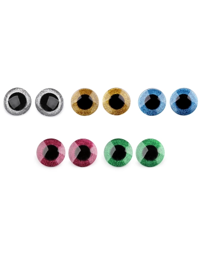 Ochi pentru jucării cu dispozitiv de siguranță, Ø40 mm - 2 set | Mimib