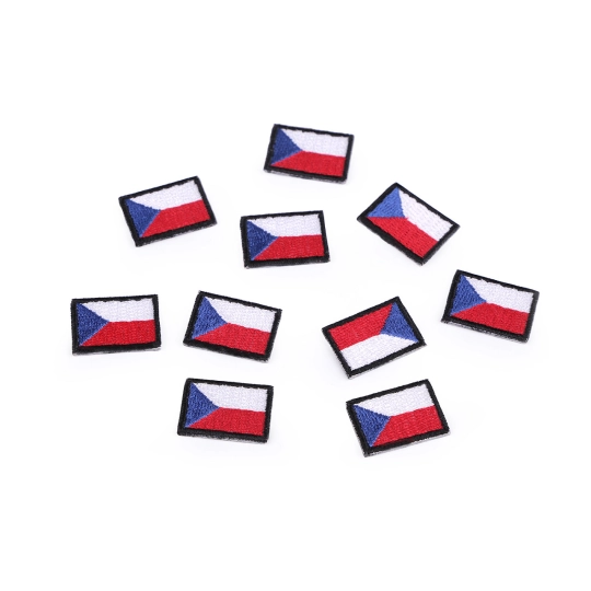 Aplicație termoadezivă steag Cehia - 10 buc. | Mimib