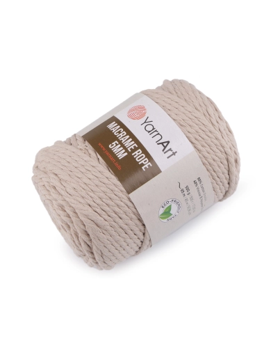 Fir de tricotat / croșetat Macrame Rope,Ø5 mm 500 g - 1 buc. | Mimib
