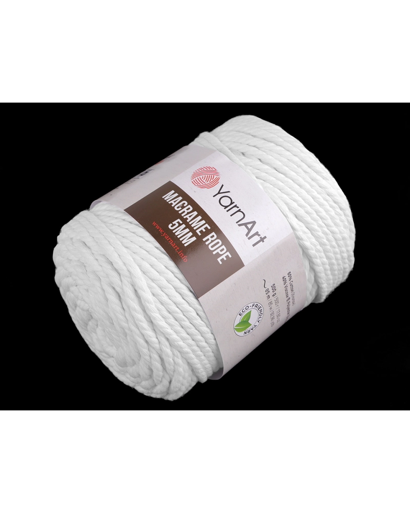 Fir de tricotat / croșetat Macrame Rope,Ø5 mm 500 g - 1 buc. | Mimib