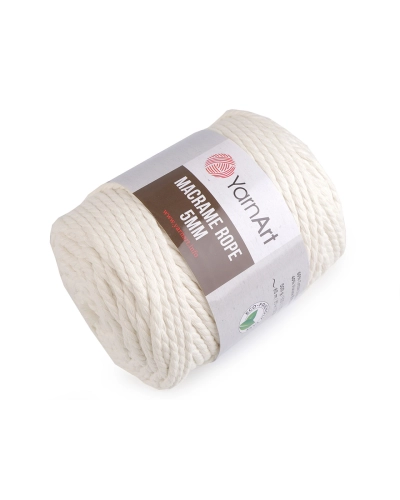 Fir de tricotat / croșetat Macrame Rope,Ø5 mm 500 g - 1 buc. | Mimib