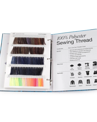 Catalog de culori pentru ață poliester, 5000 yards  PES 40/2 - 1 buc. | Mimib