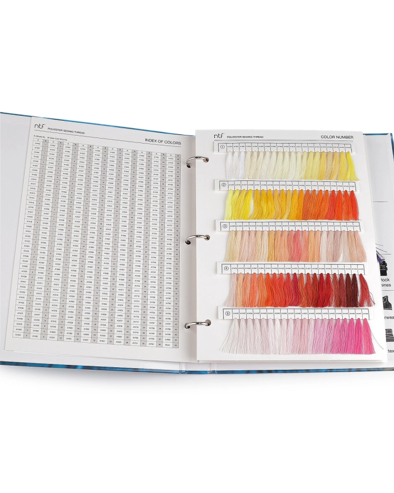 Catalog de culori pentru ață poliester, 5000 yards  PES 40/2 - 1 buc. | Mimib