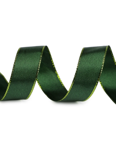 Panglica din satin cu margine lurex latime 25 mm - 25 m | Mimib