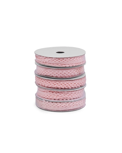 Dantelă bumbac croşetată, lățime 12 mm - 5 m | Mimib